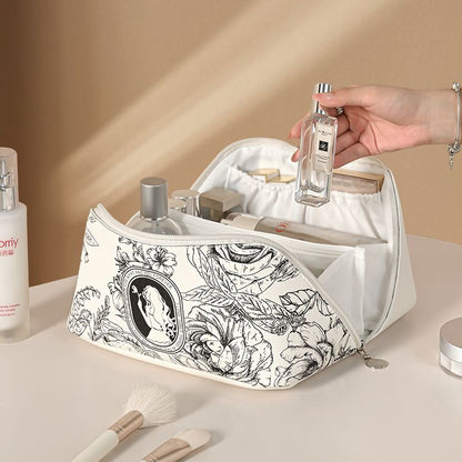 Floral Print Travel Cosmetic Bag